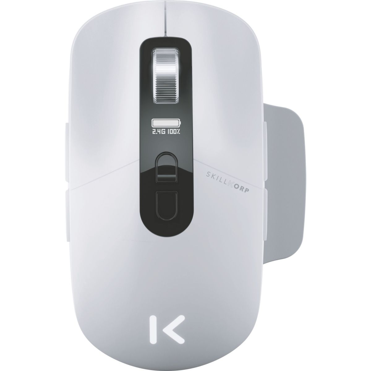 Souris Gamer Sans Fil Ambi One blanche Progress couleur unique, SKILLKORP