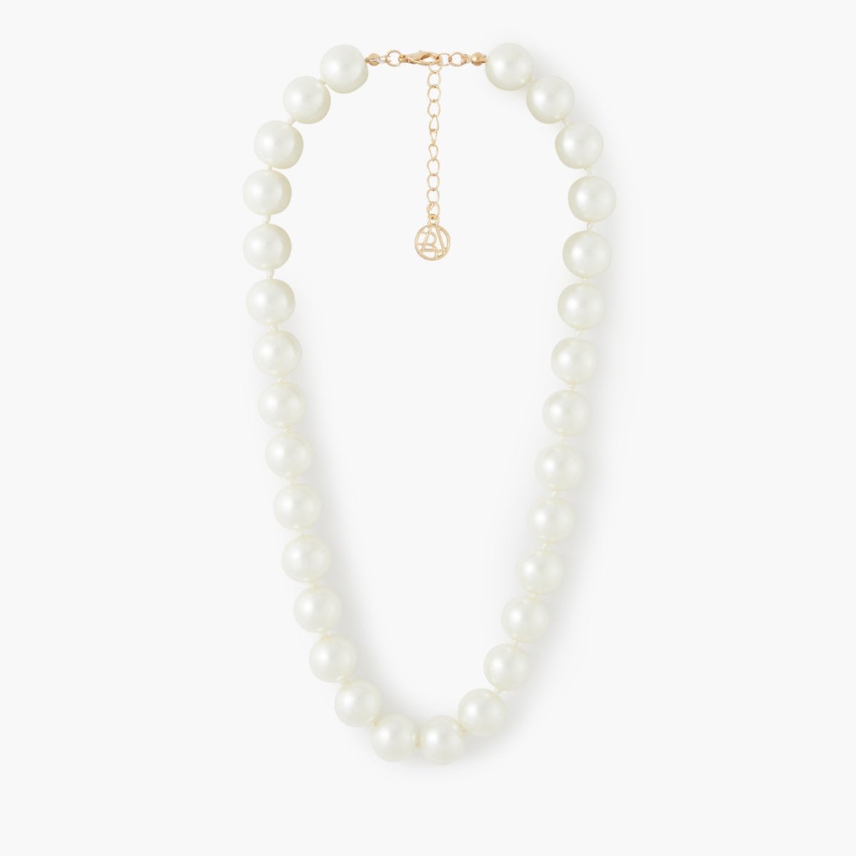 Collier de perles 15 mm blanc, BALABOOSTE