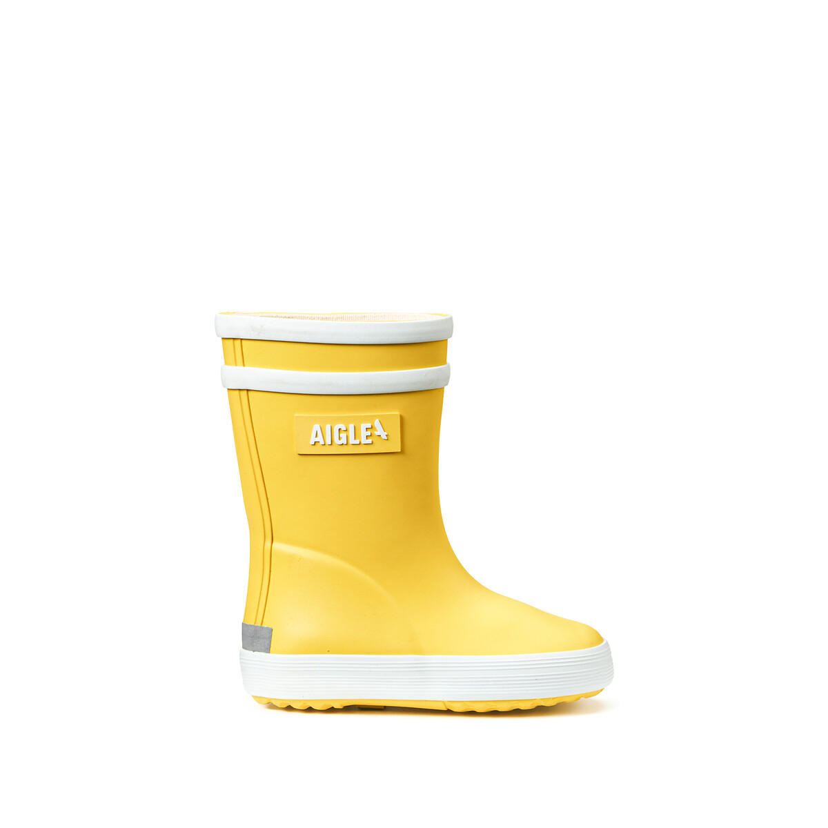 BabyFlac 2 regenlaarzen geel/wit, AIGLE