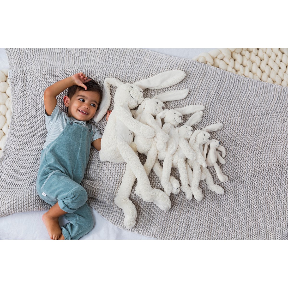 Peluche Lapin Richie 28 cm beige, HAPPY HORSE