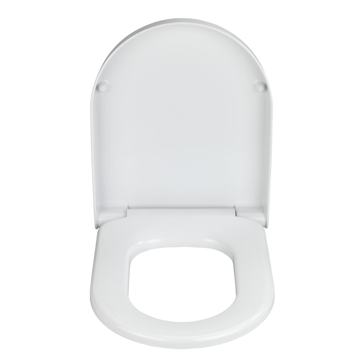 Abattant WC antibactérien avec frein de chute blanc, WENKO