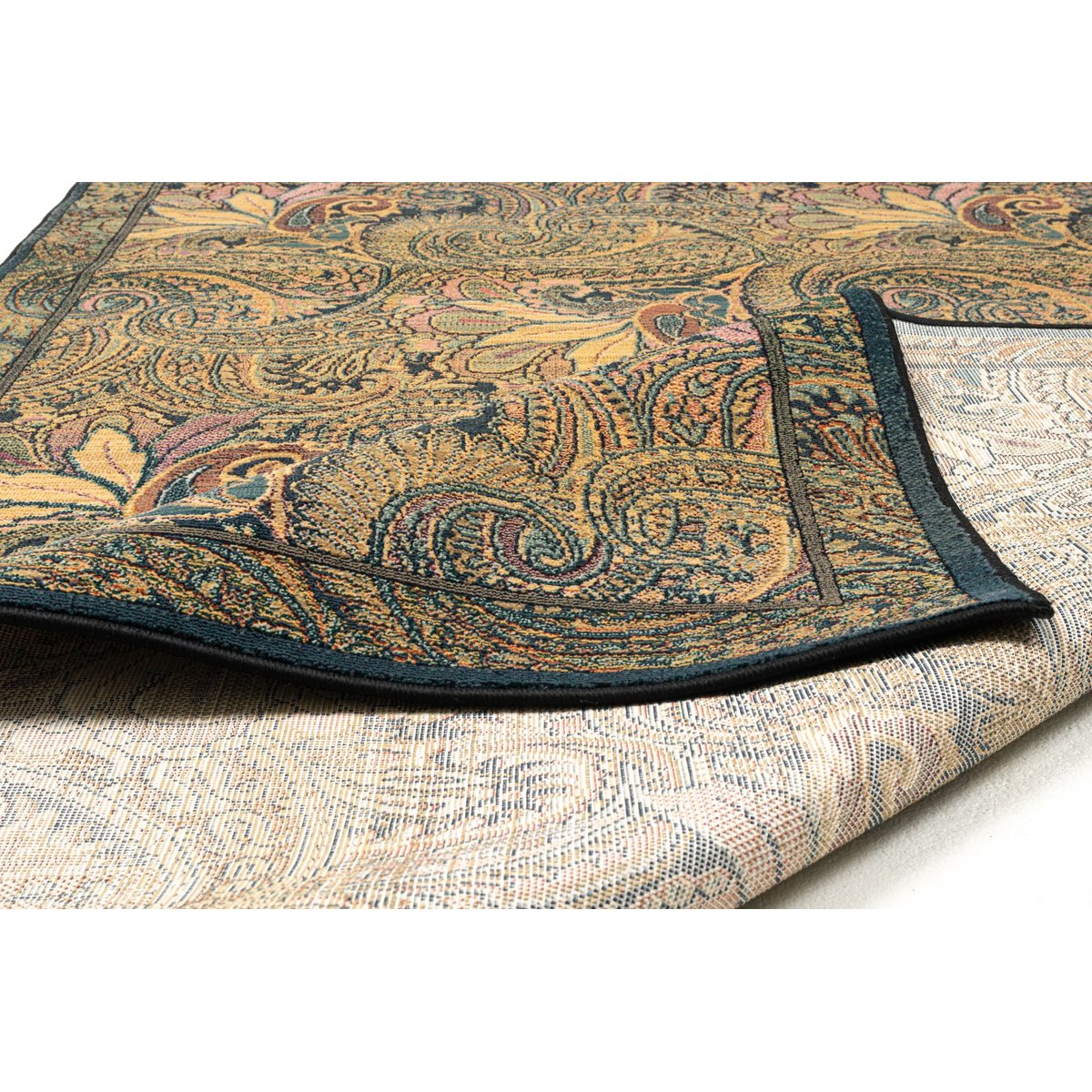 Tapis tissé à poils courts - GABIRO or, THEKO