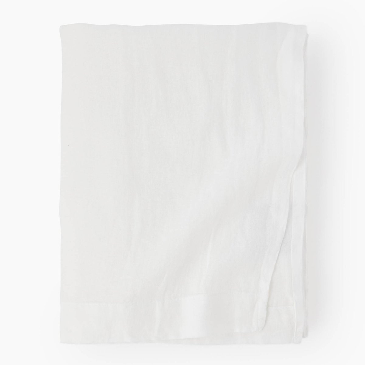 Drap plat, 100% lin, exclusivité web blanc, MONOPRIX