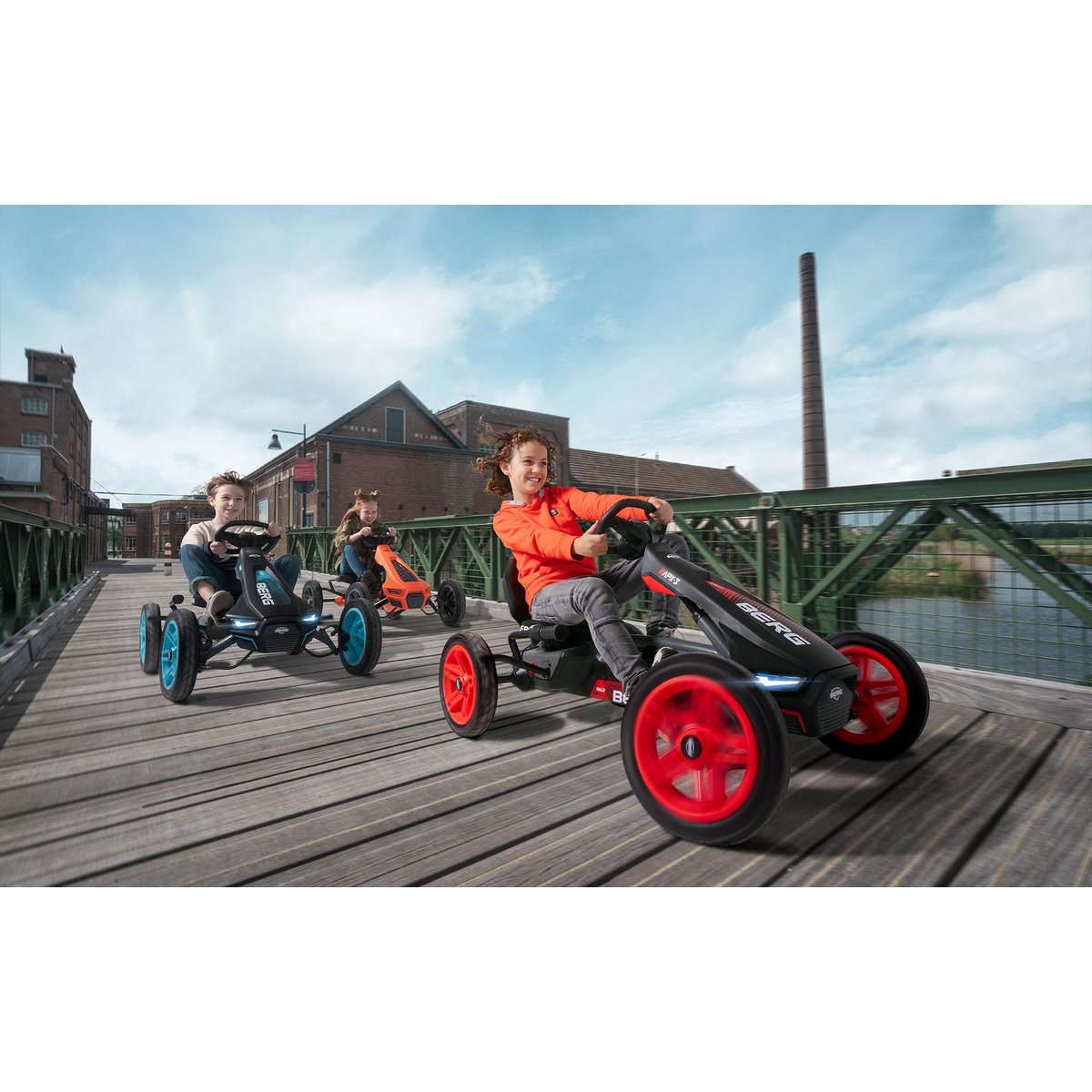Kart à pédale Rally DRT 3 Vitesses rouge, BERG TOYS