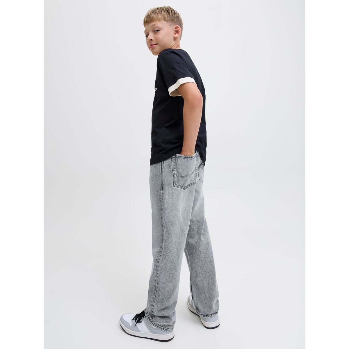 Jean Coupe Décontractée grey denim, JACK & JONES JUNIOR