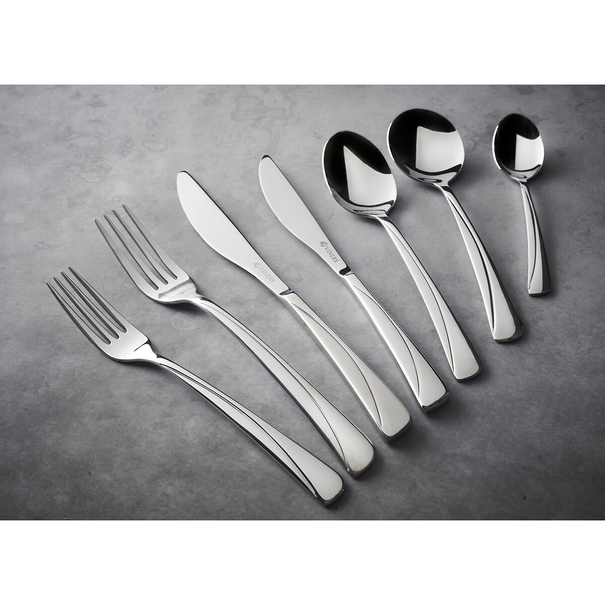 24-Piece Angel Stainless Steel Cutlery Set silver-coloured, VINERS