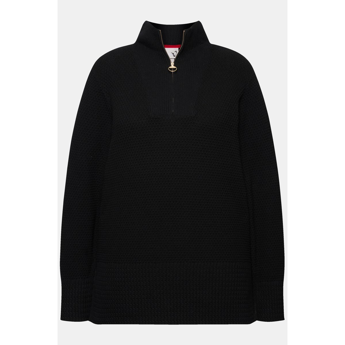 Pull camionneur en maille, col montant noir, ULLA POPKEN