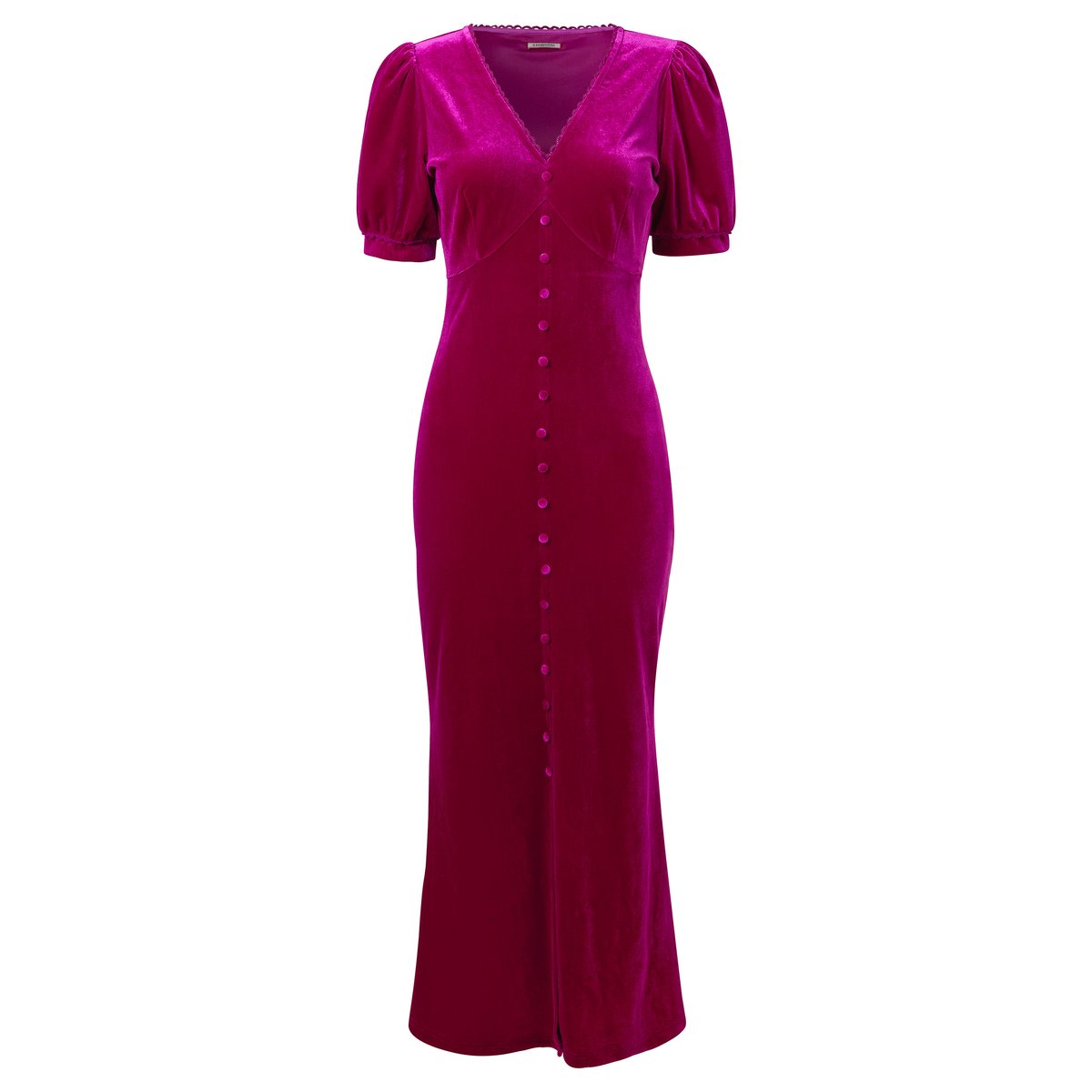 Robe Boutonnée en Velours rose, JOE BROWNS