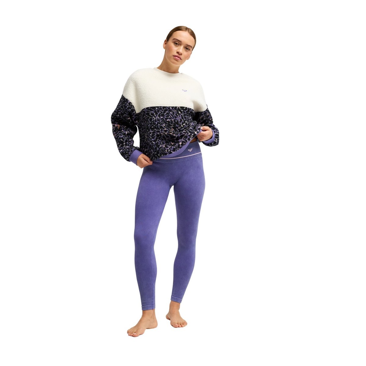 Polaire de sport WAVES OF WARMTH. blanc whisper white, ROXY