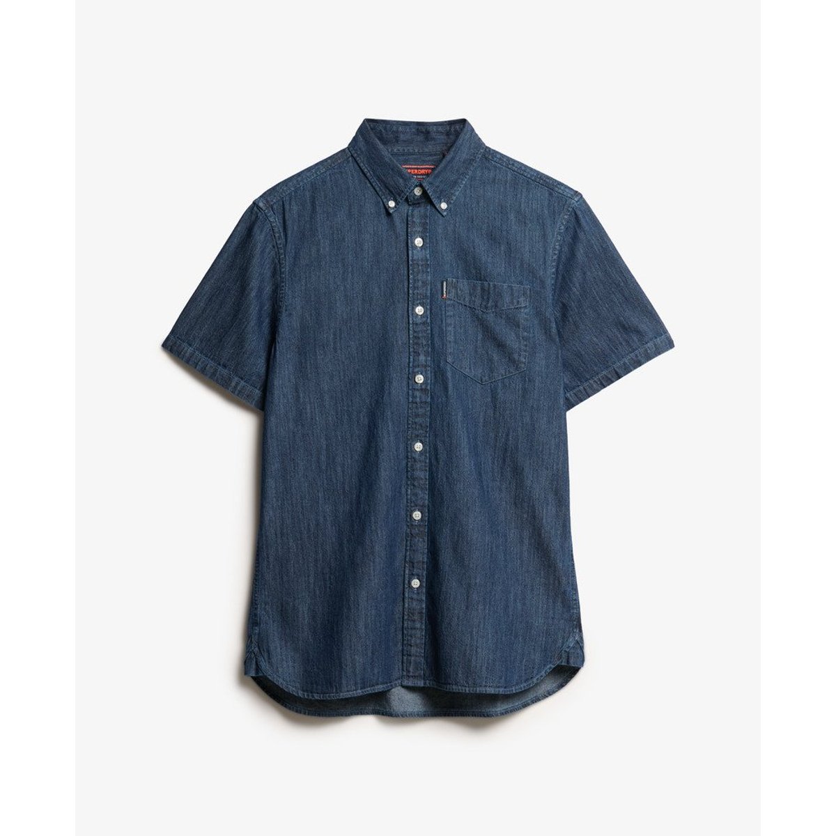Chemise en jean à manches courtes Essential brut, SUPERDRY