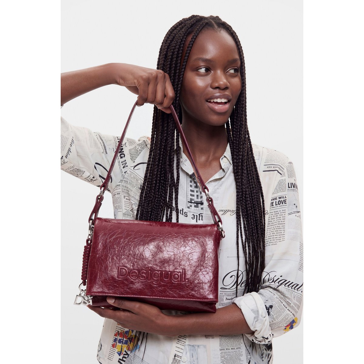 Sac moyen rouge, DESIGUAL