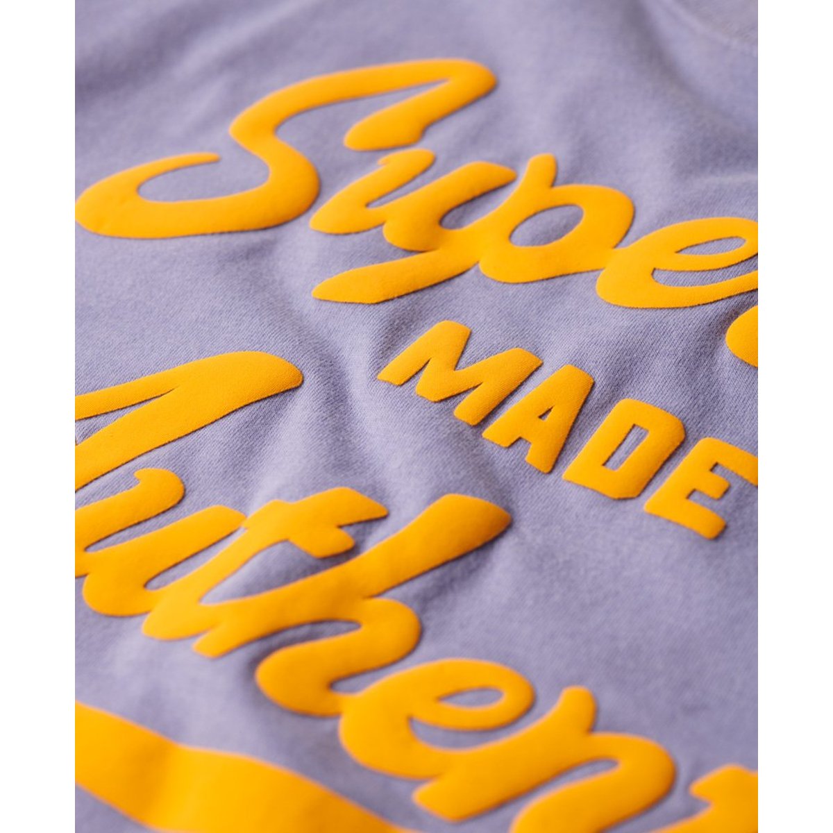 T-shirt à motif fluo Archive violet chiné, SUPERDRY