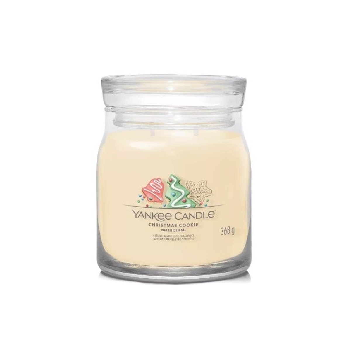 Bougie signature Christmas Cookie modèle moyen marron, YANKEE CANDLE