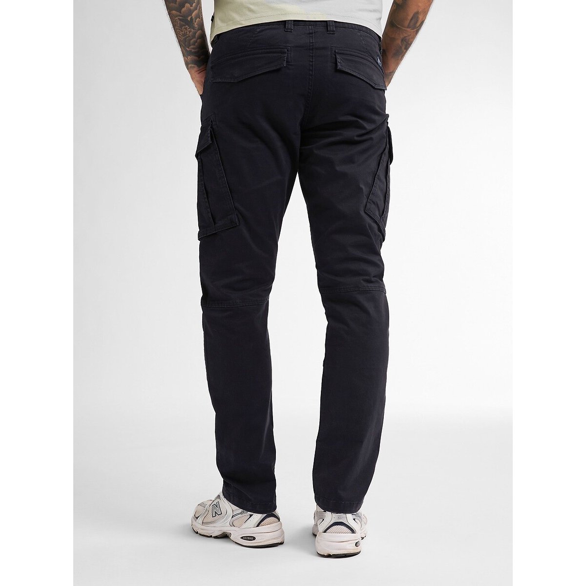 Pantaloni cargo nero tinta unita, PETROL INDUSTRIES