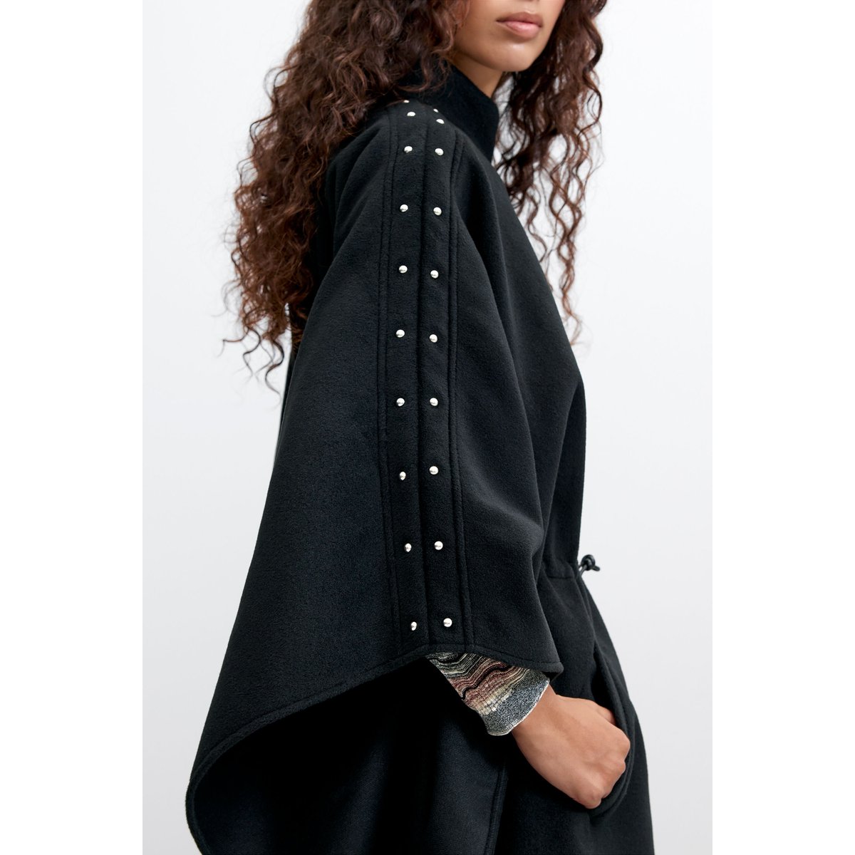 Poncho Cordons Piercing noir, DESIGUAL