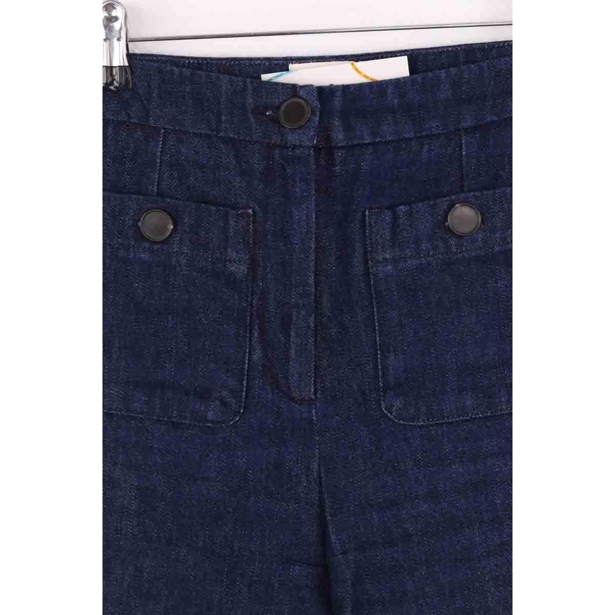 Jean droit - Très Bon État bleu, SEZANE