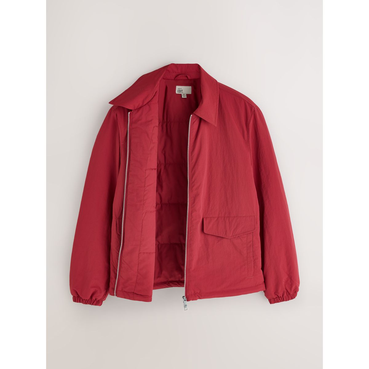 Veste à col et deux poches edit rouge, NEXT