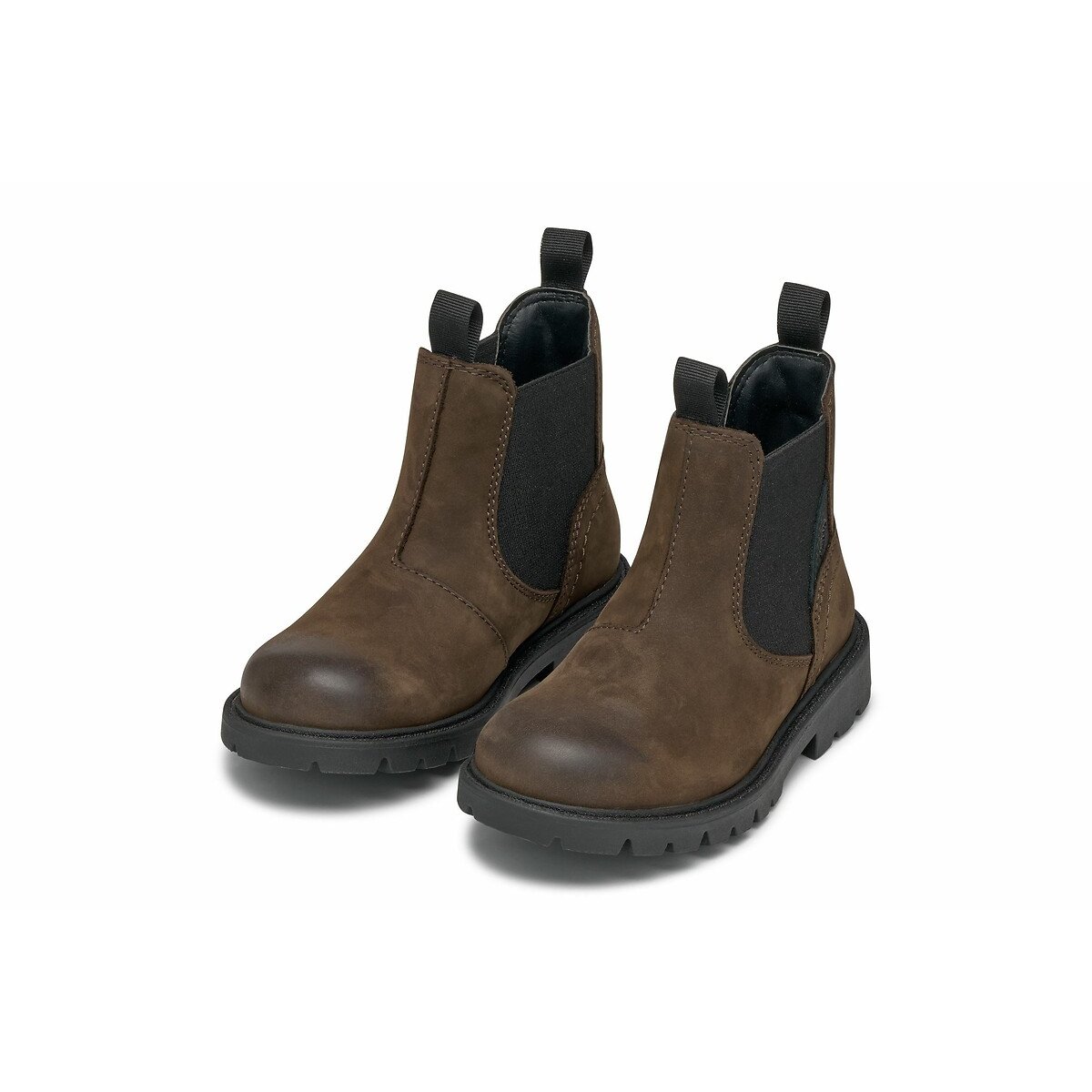 Boots chelsea en cuir Shaylax marron foncé, GEOX