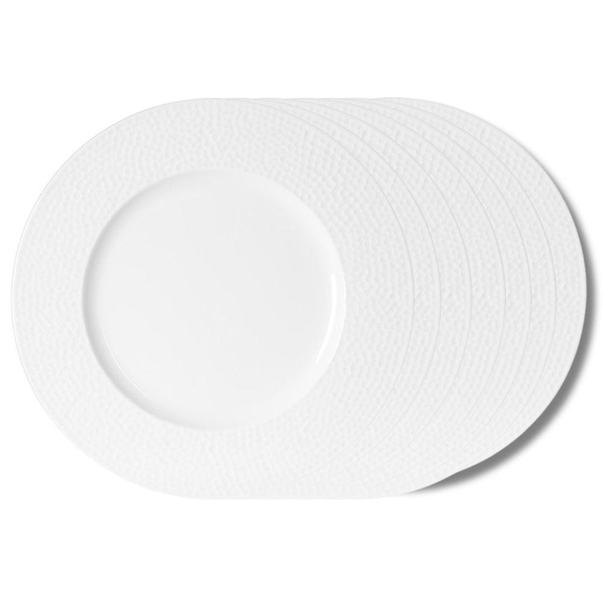 Assiette plate Louna 27 cm (lot de 6) blanc, TABLE PASSION
