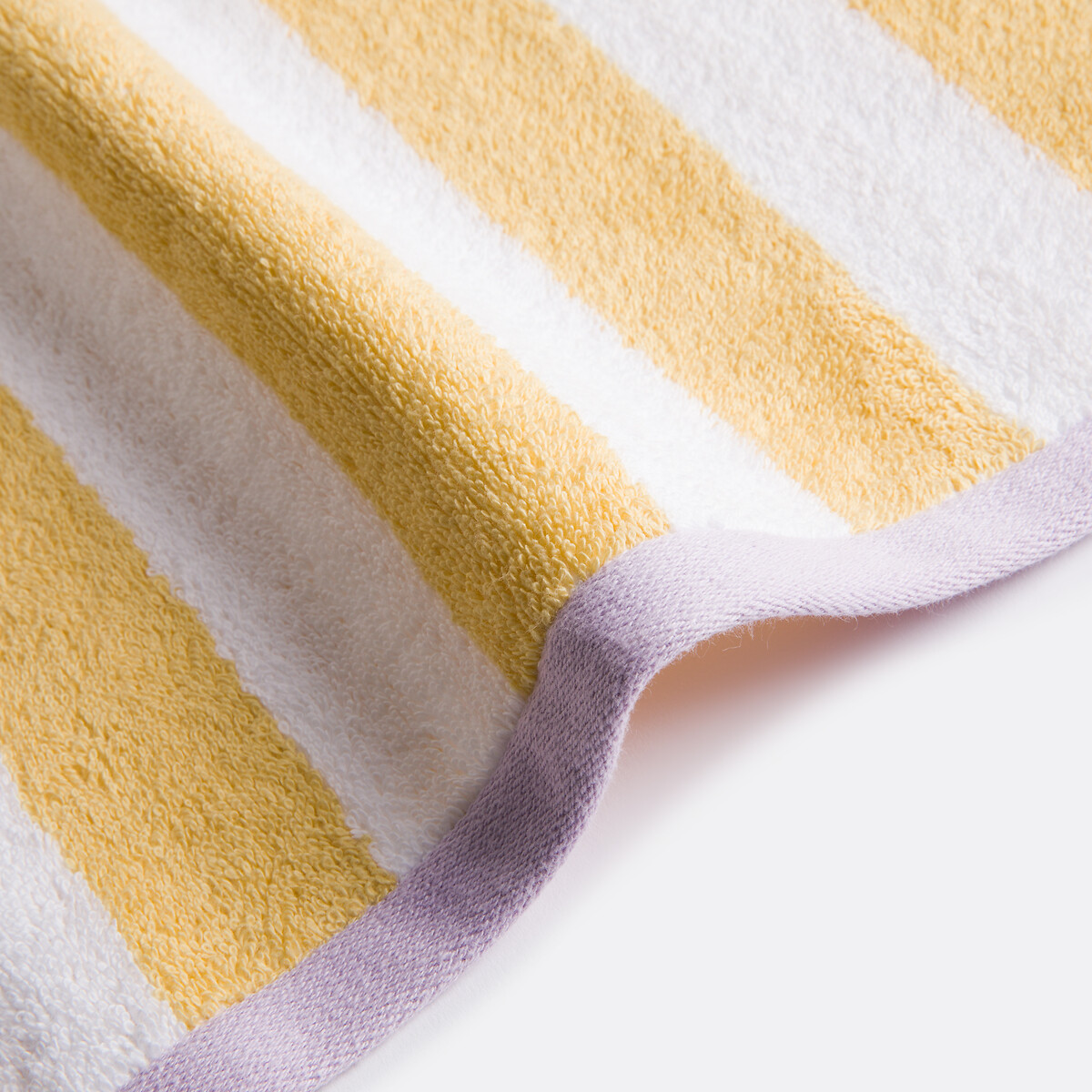 Maxi drap de bain éponge 500g, Dani jaune/blanc, LA REDOUTE INTERIEURS
