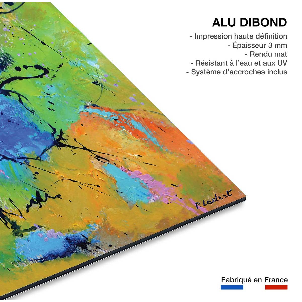 Tableau reproduction originale secret azur tableau alu dibond, HEXOA
