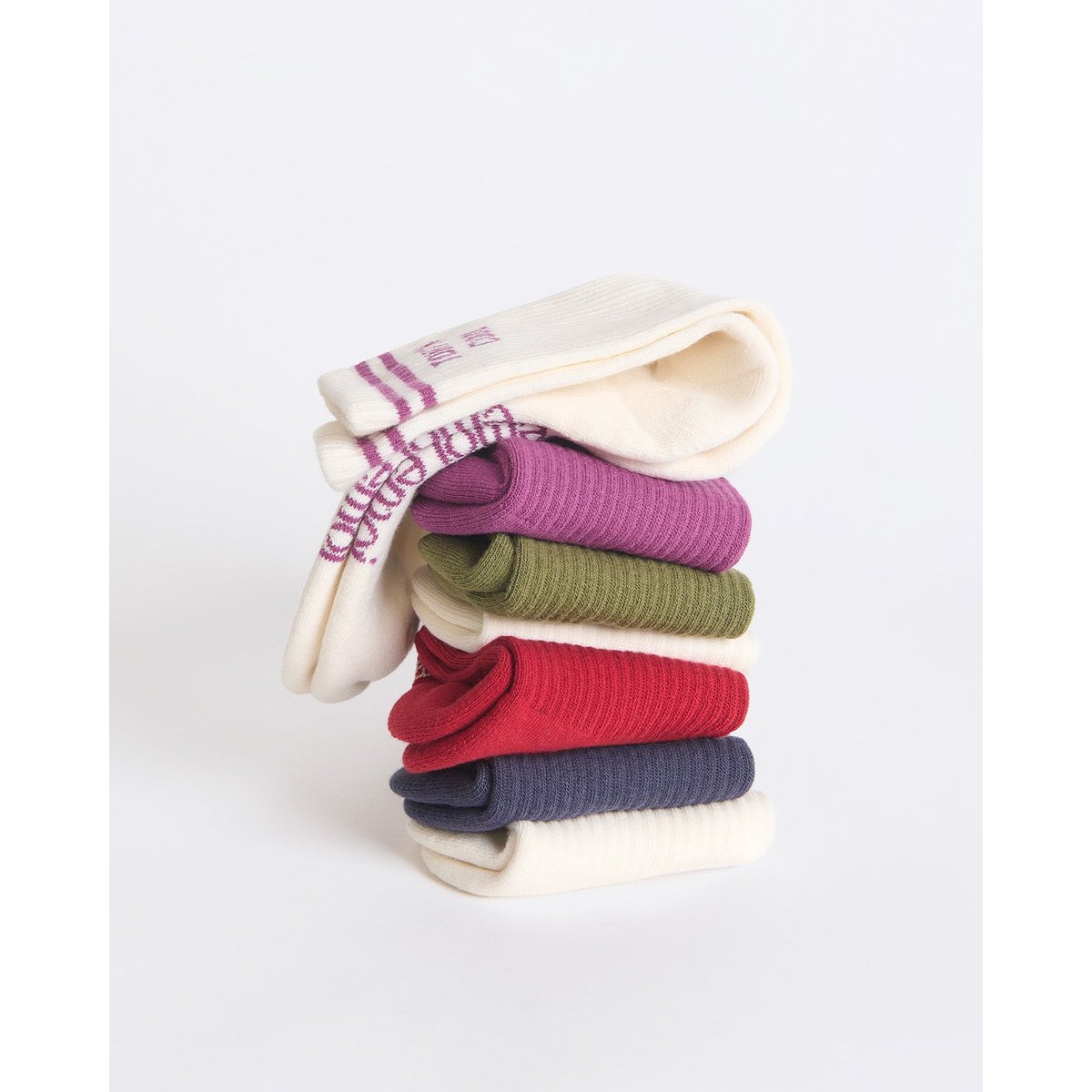 Chaussettes Mamie cool rouge cranberry, EMOI EMOI