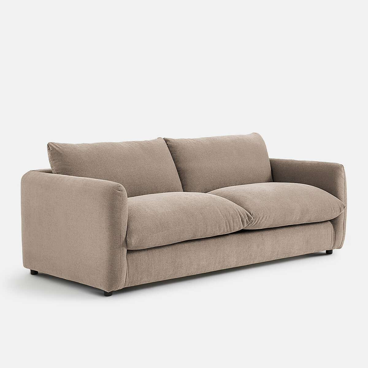 2-, 3- of 4-zits slaapbank in gemêleerd polyester, YDE taupe , LA REDOUTE INTERIEURS
