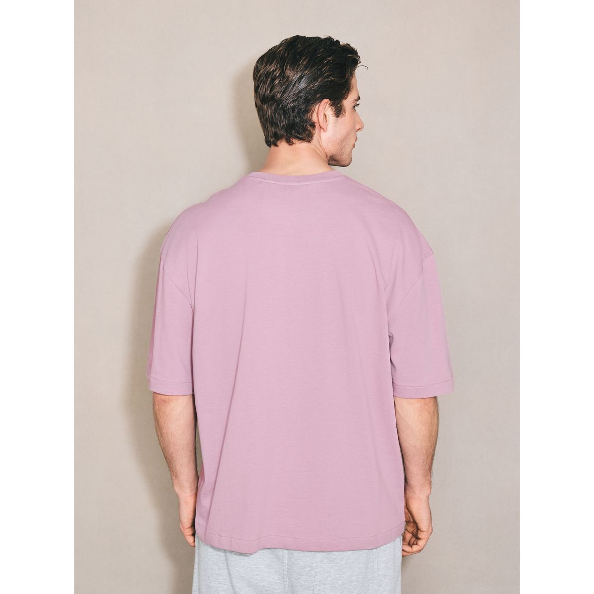 T-shirt oversize épais edit lilas, NEXT