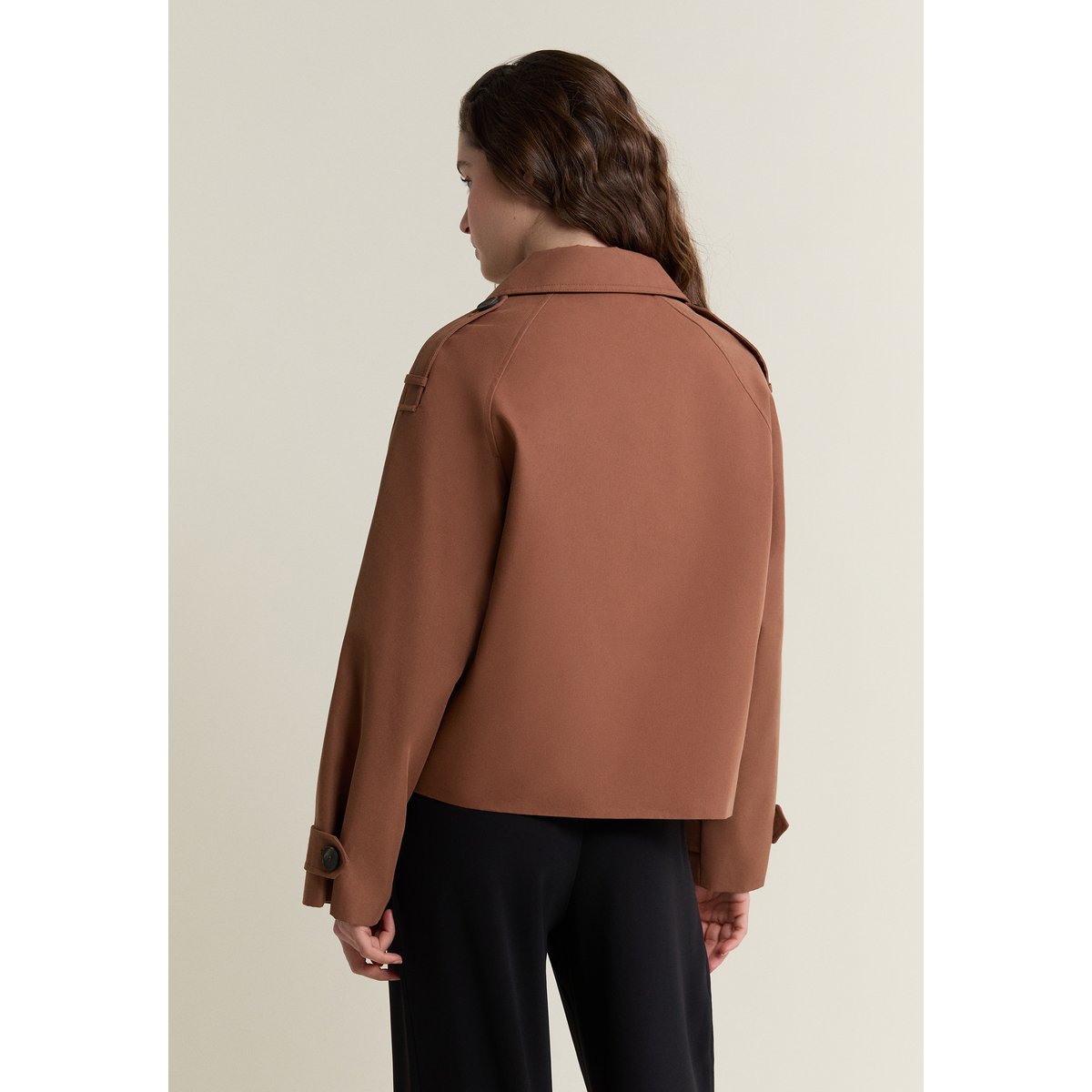 Trench court MINA chocolat, ETAM