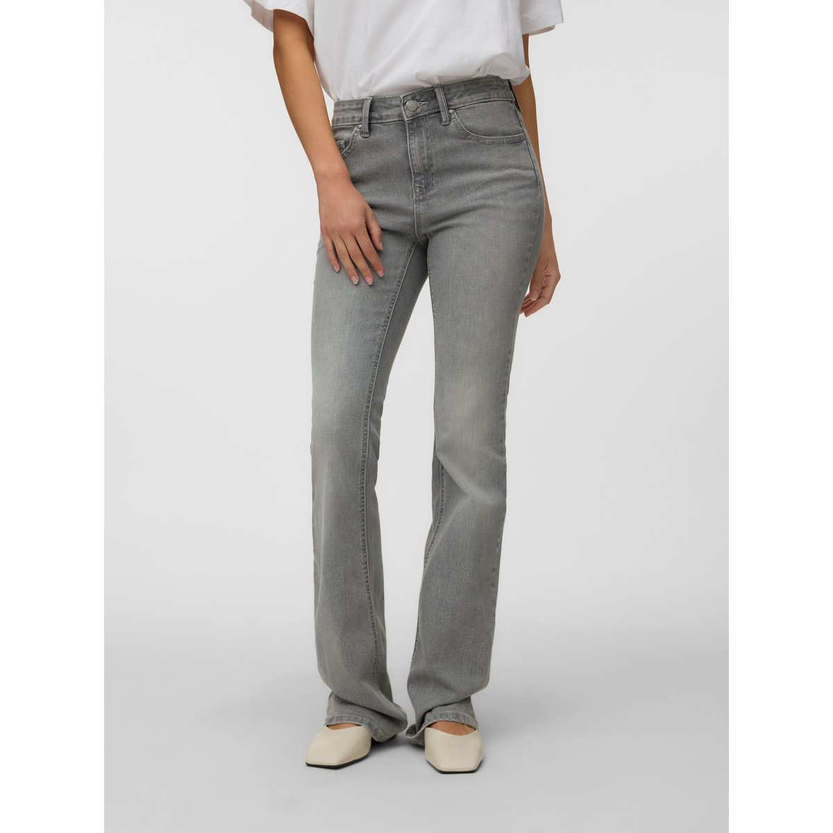 Jean Flared medium grey denim, VERO MODA