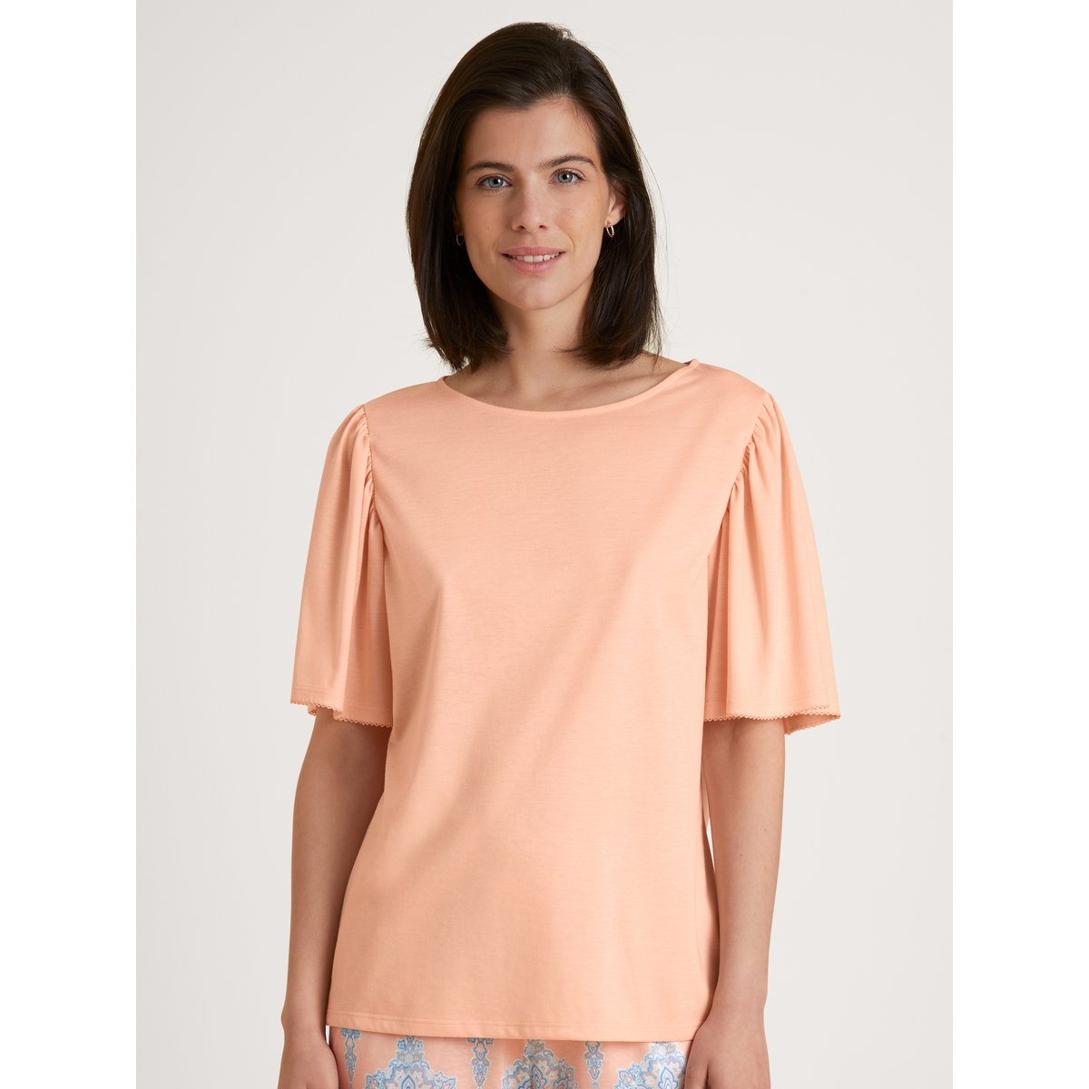 T-Shirt à manches courtes manches courtes Coton FAVOURITES JOY parfait aux pêches, CALIDA