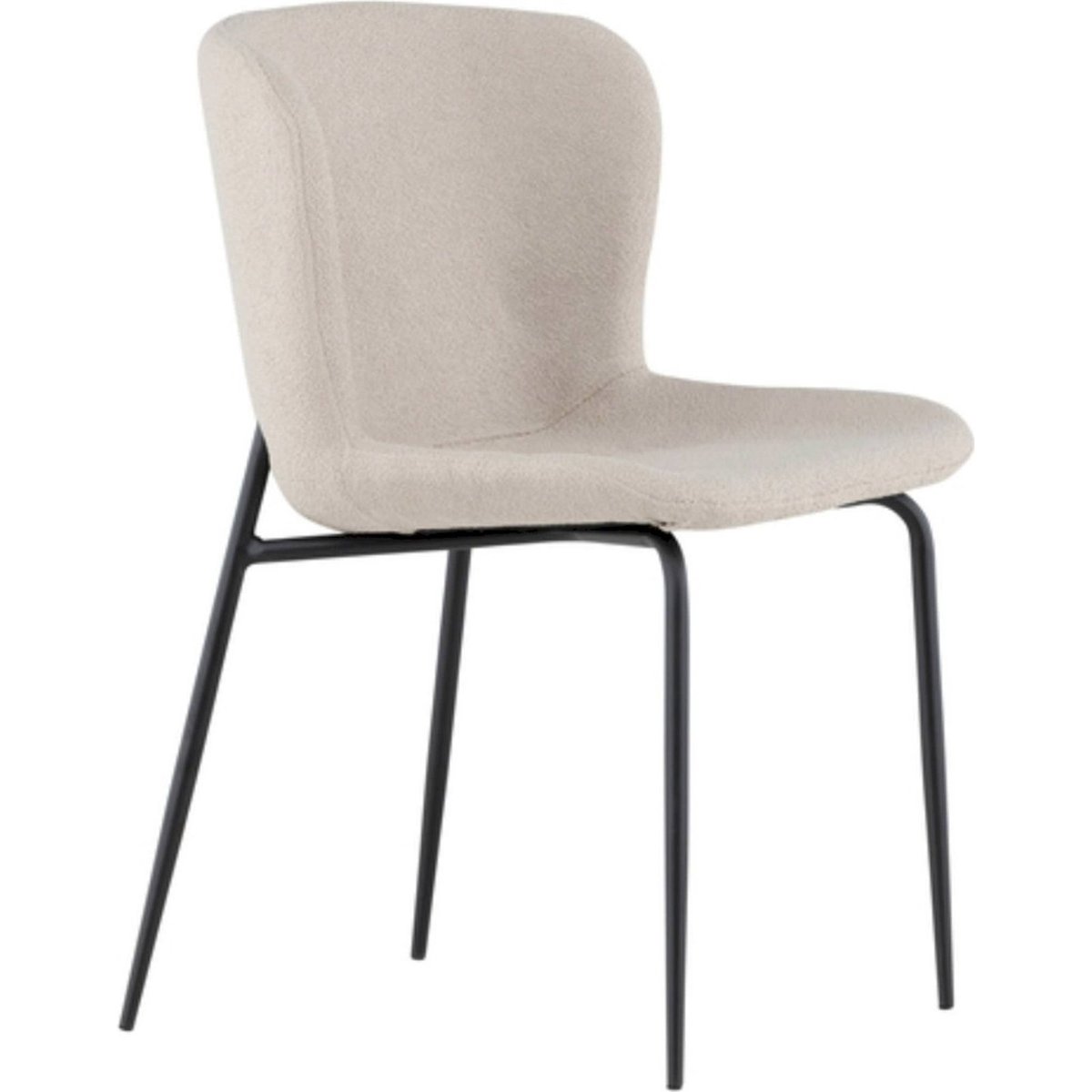 Chaise tapissée collection SERVEYS beige chiné, RECOLLECTION