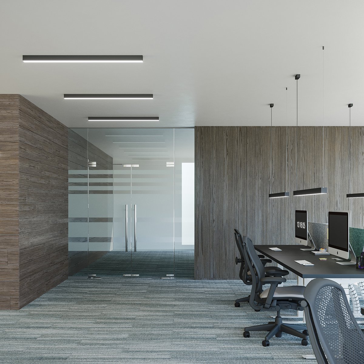 Applique murale Aluminium Gris LED 1 Pinne gris, EDEN
