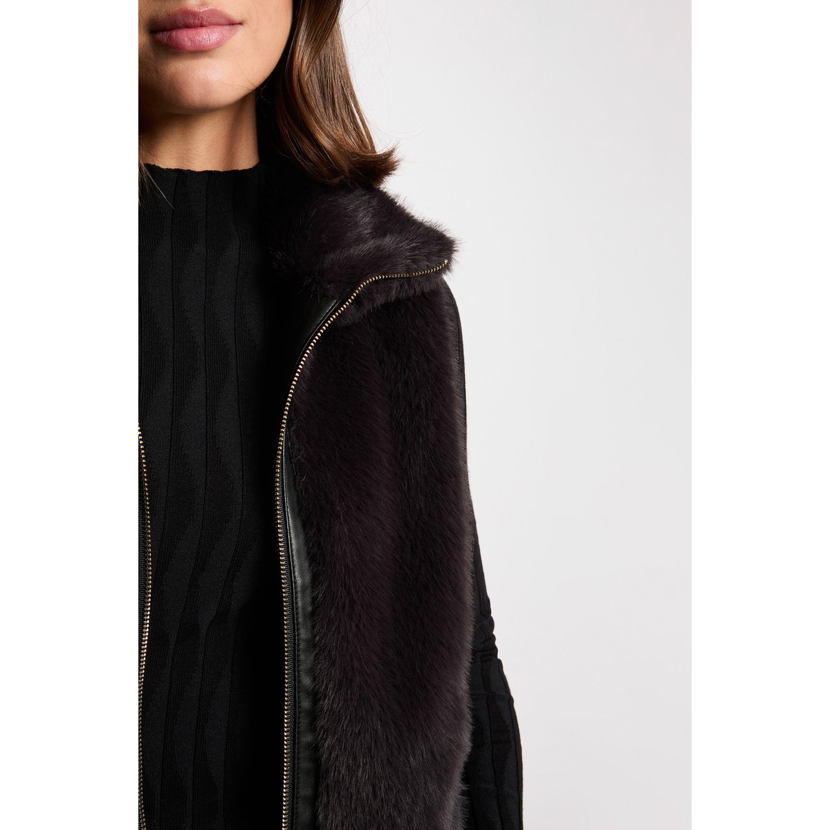 Veste sans manches noir, MORGAN