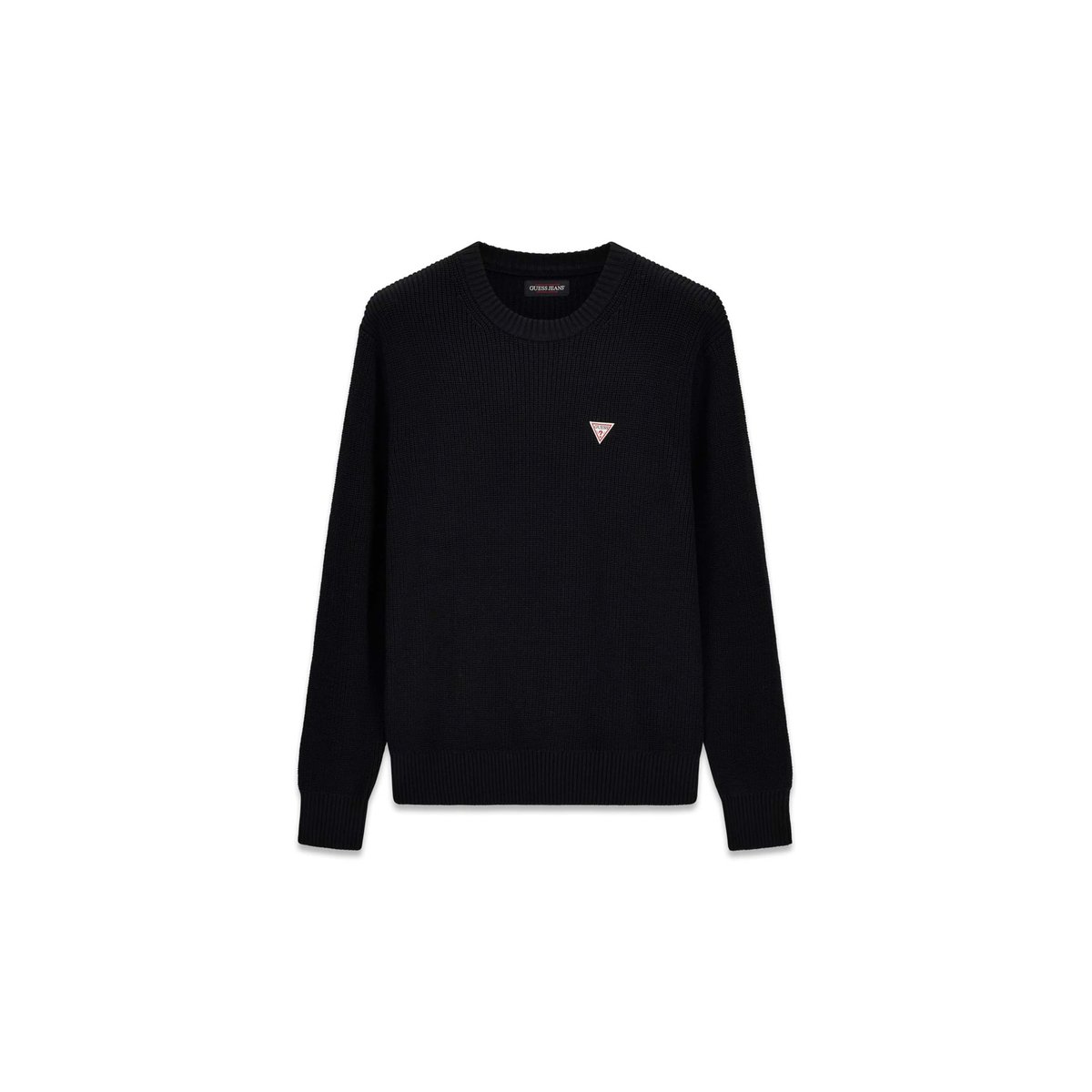 Pull Mini Logo Triangulaire noir, GUESS JEANS
