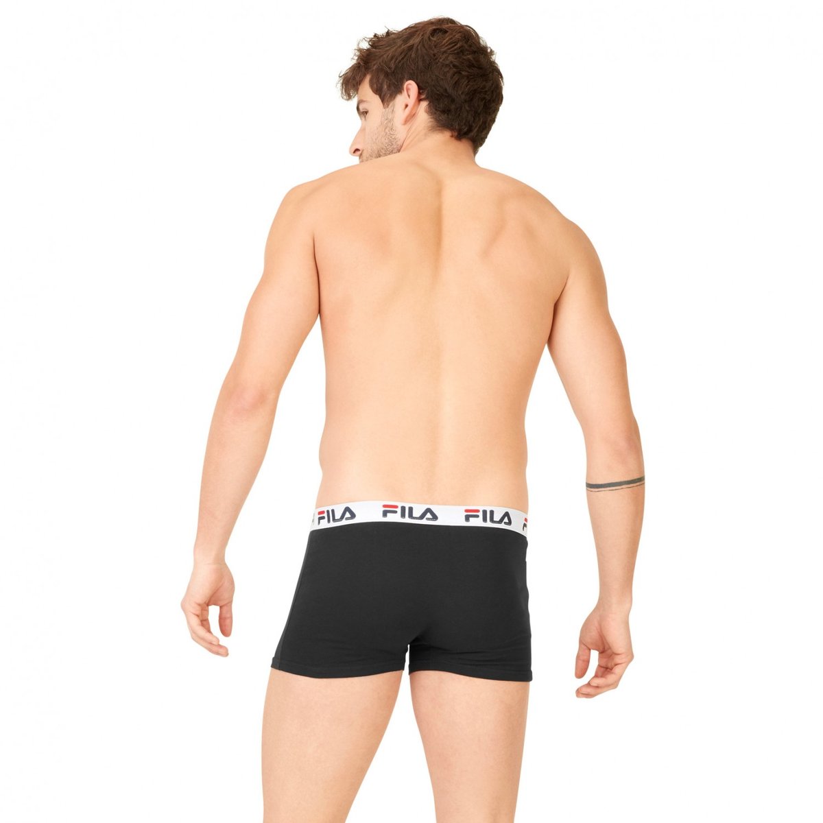 Lot De 4 Boxers Coton Uni Fu5016 noir, FILA