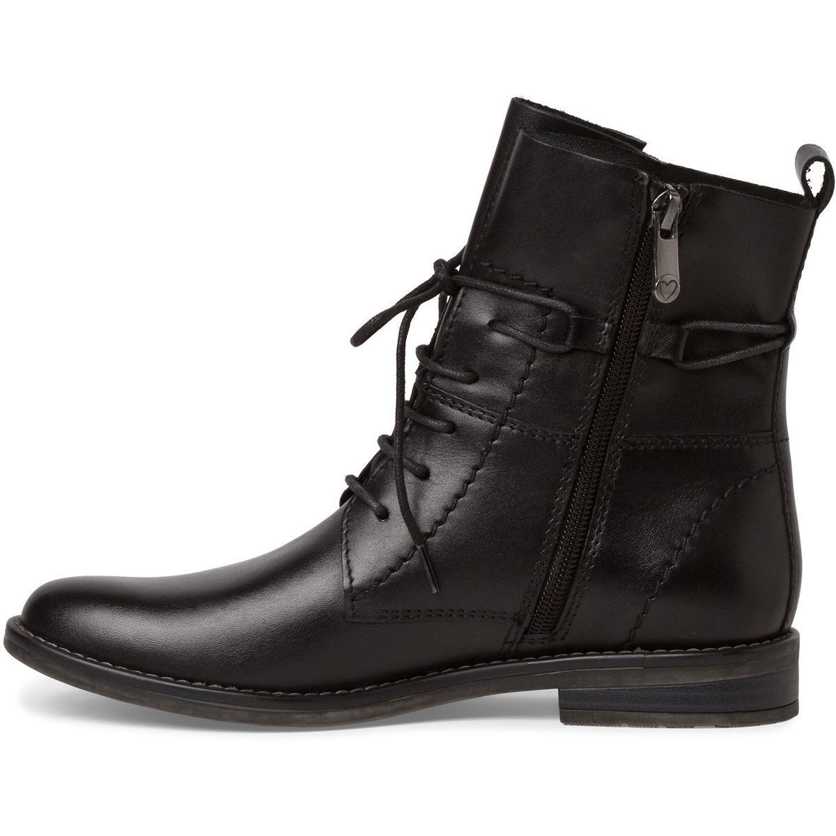 Bottine en cuir noir, MARCO TOZZI