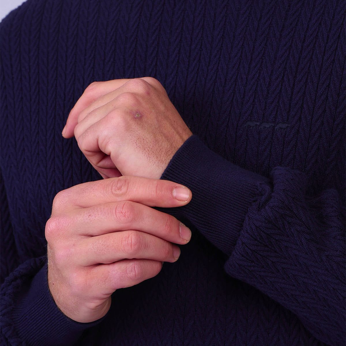Pull chevrons Galvin bleu marine, MISE AU GREEN