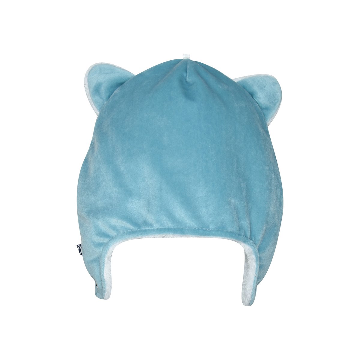 Bonnet ilhan velours doux bebe bleu, SUCRE D'ORGE
