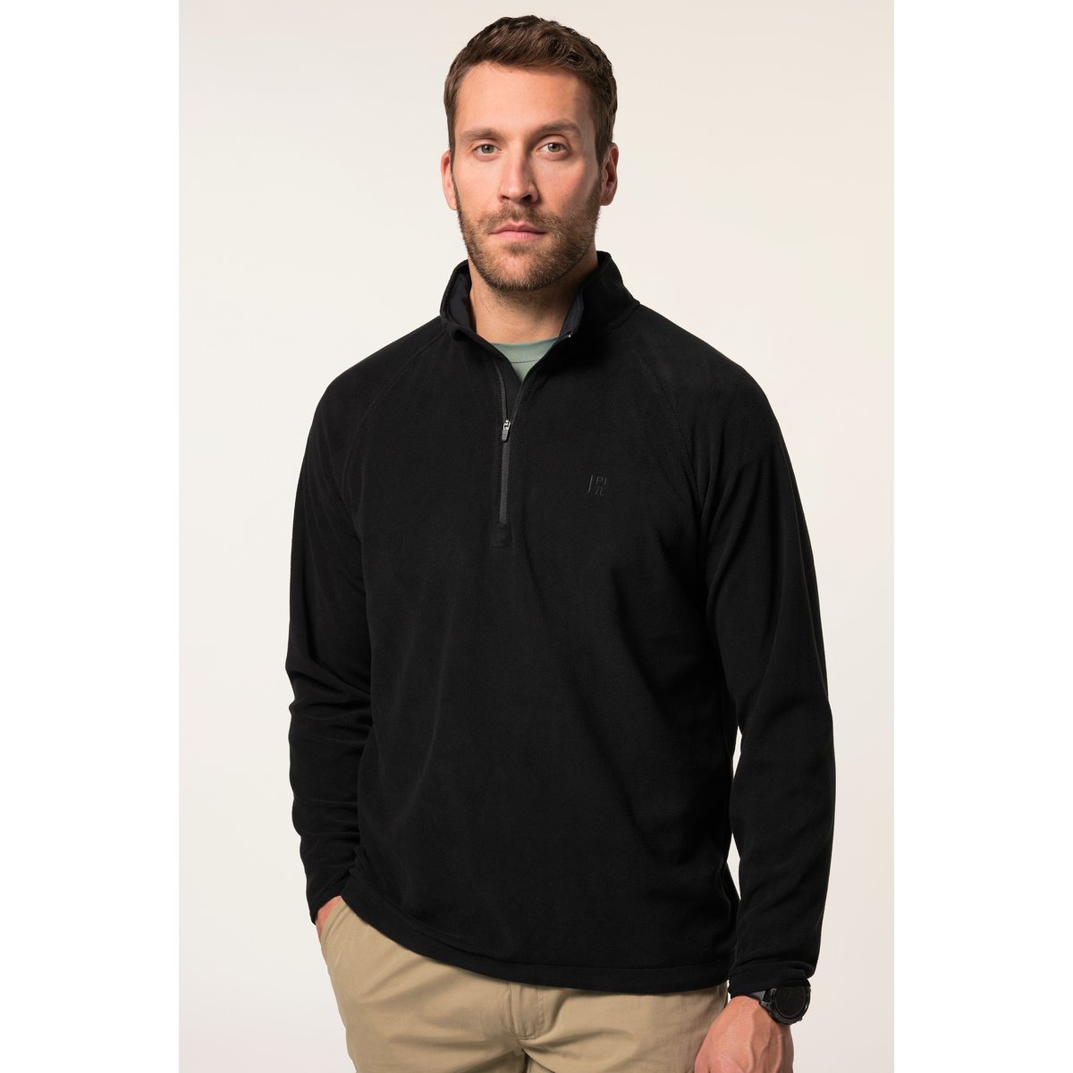 Pull camionneur en polaire noir, JP1880