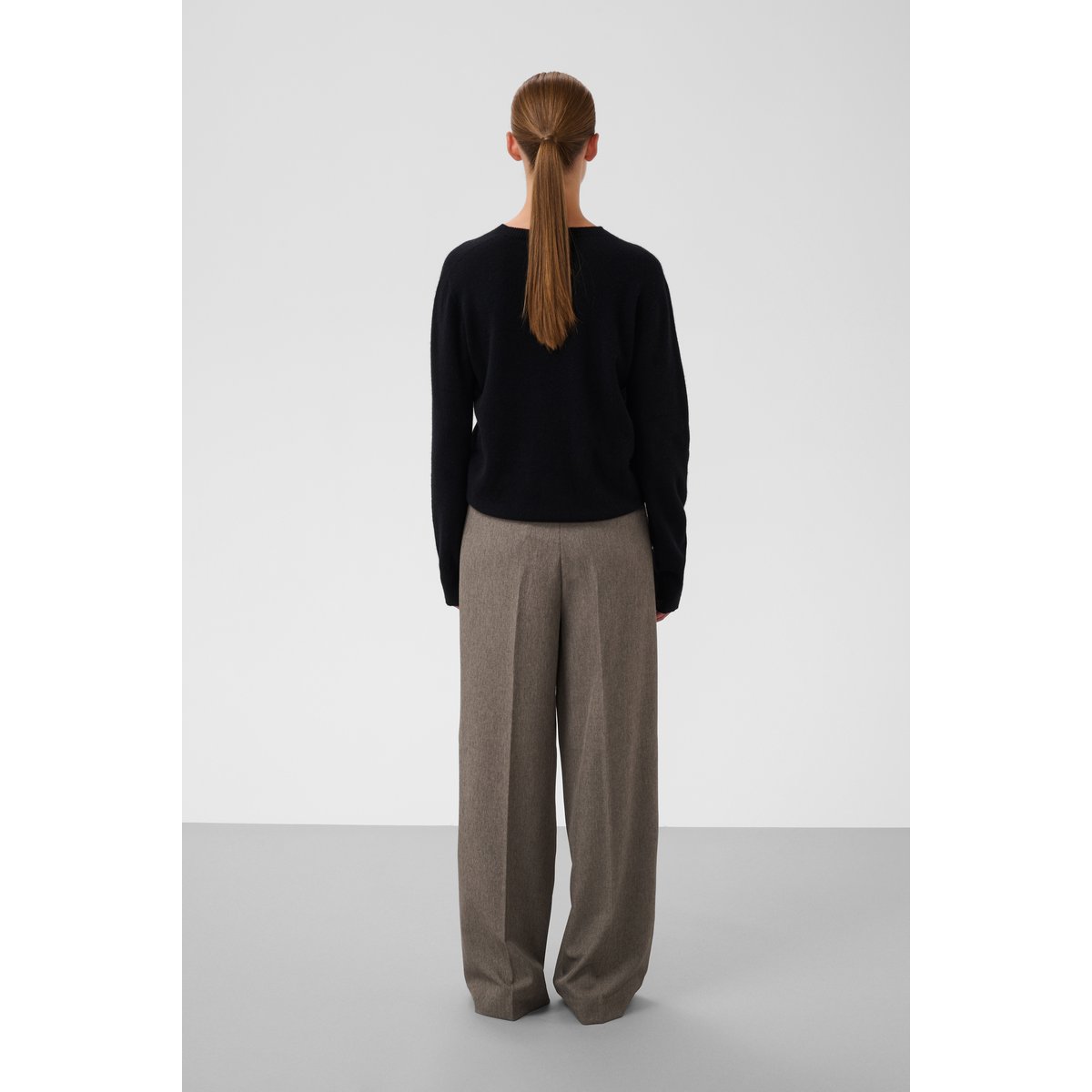 Pantalon de costume marron walnut melange, SOAKED IN LUXURY