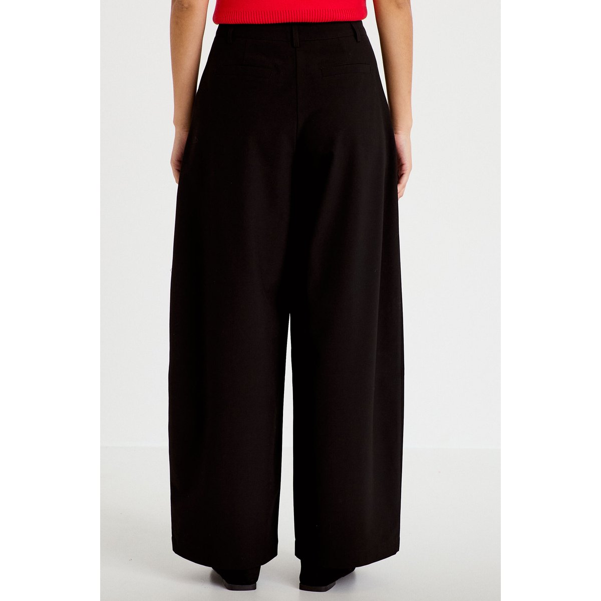 Pantalon barrel taille standard noir, CACHE CACHE
