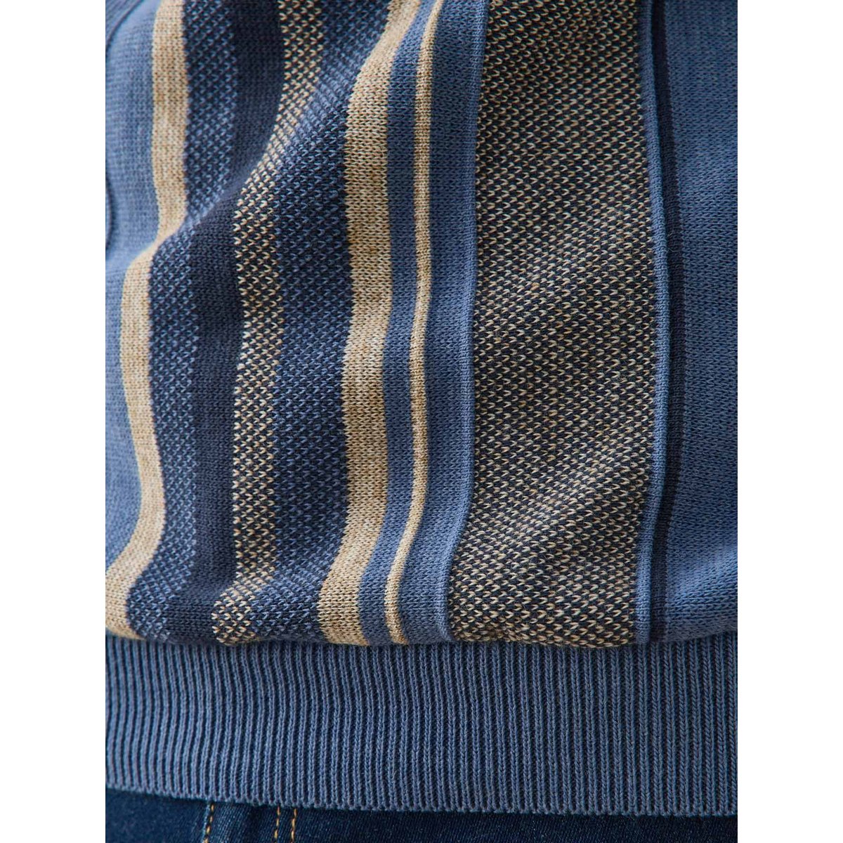 Pull classique avec laine homme bleu, DAXON