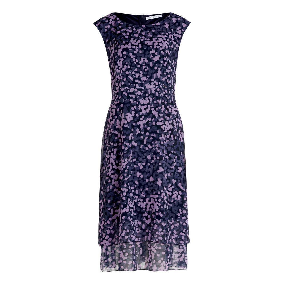 Robe longueur midi à volants dark blue/lilac, BETTY & CO