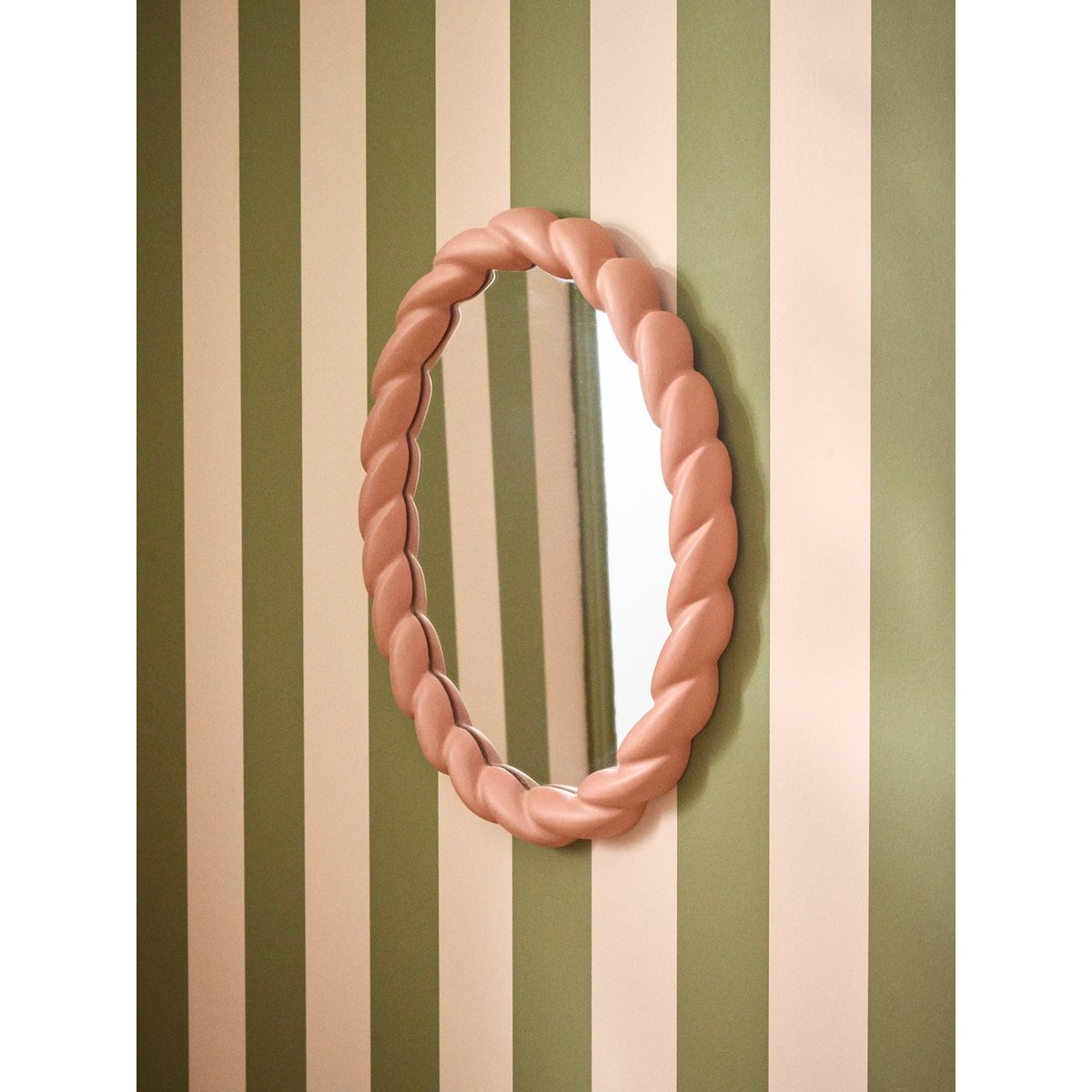 Miroir ovale torsadé blush, CYRILLUS