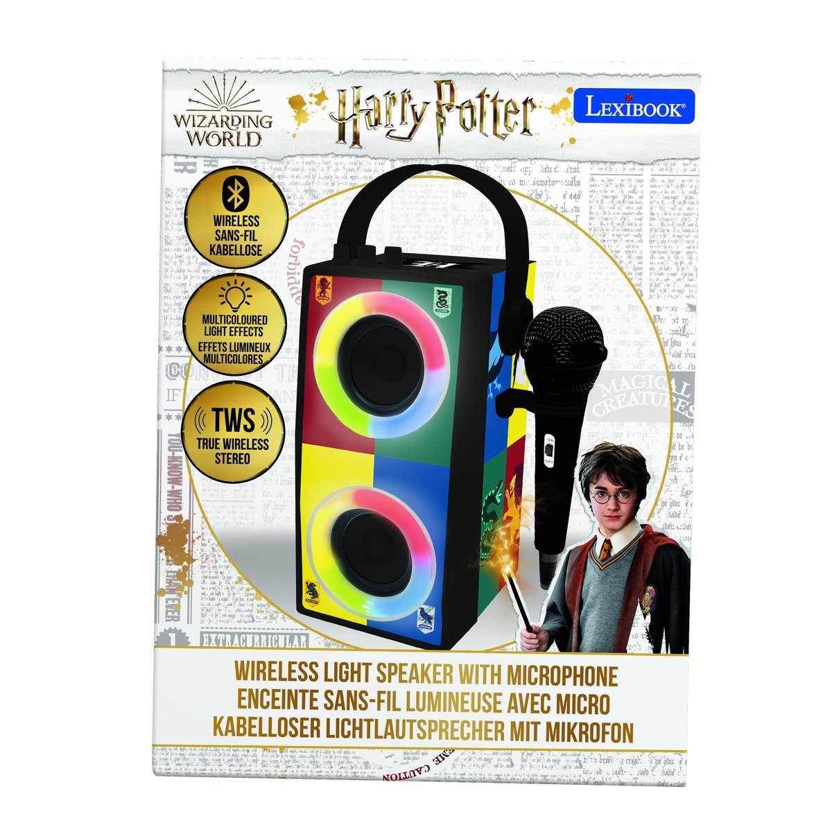 Enceinte Bluetooth® portable Harry Potter noir, LEXIBOOK