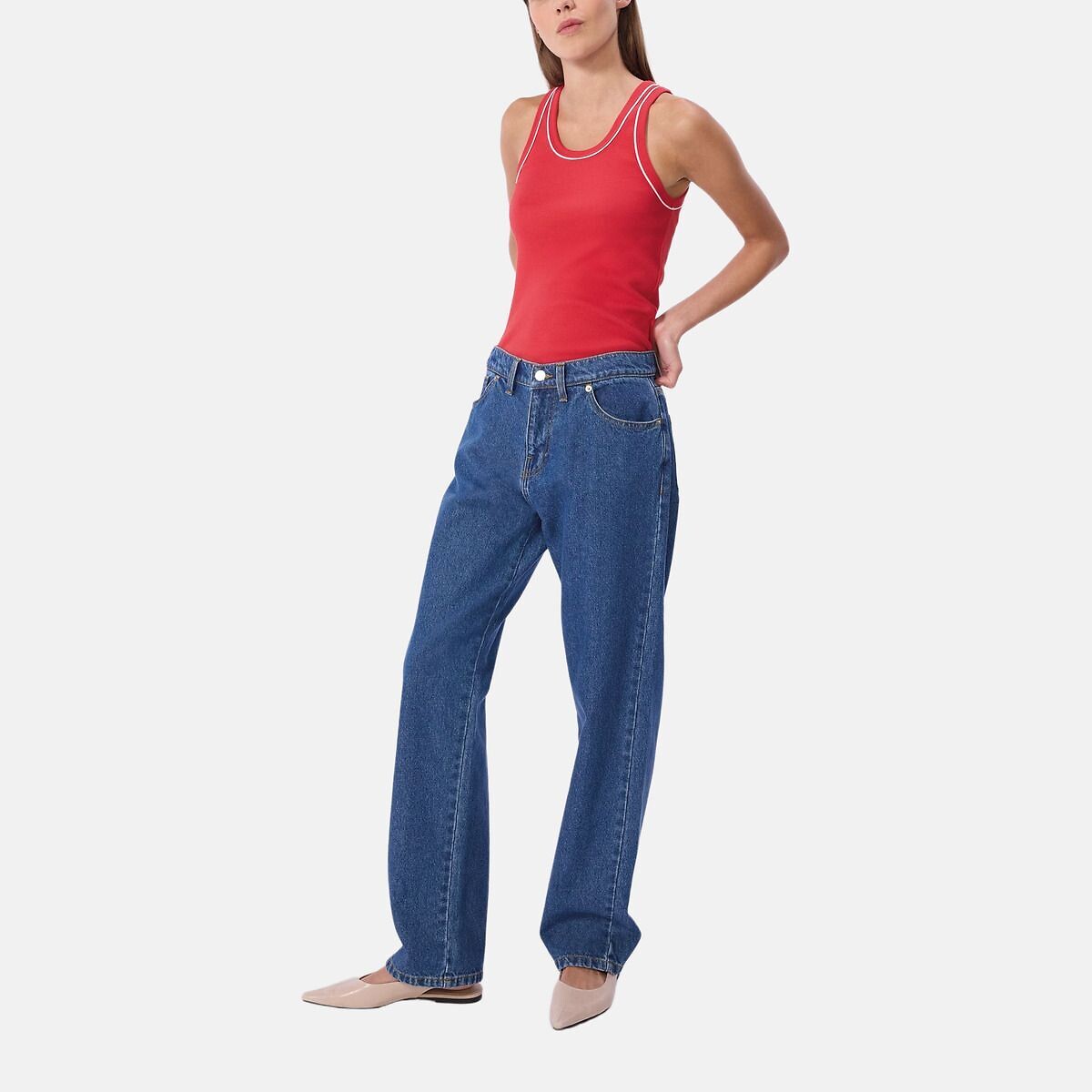 Top girocollo rosso, PETIT BATEAU