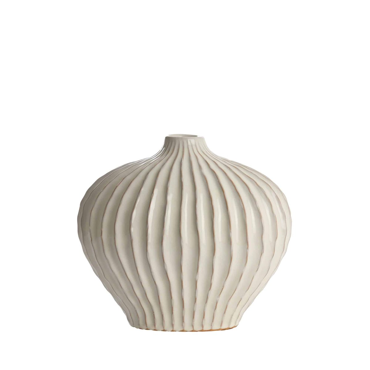 Vase Céramique LORITO crème, LIGHT & LIVING