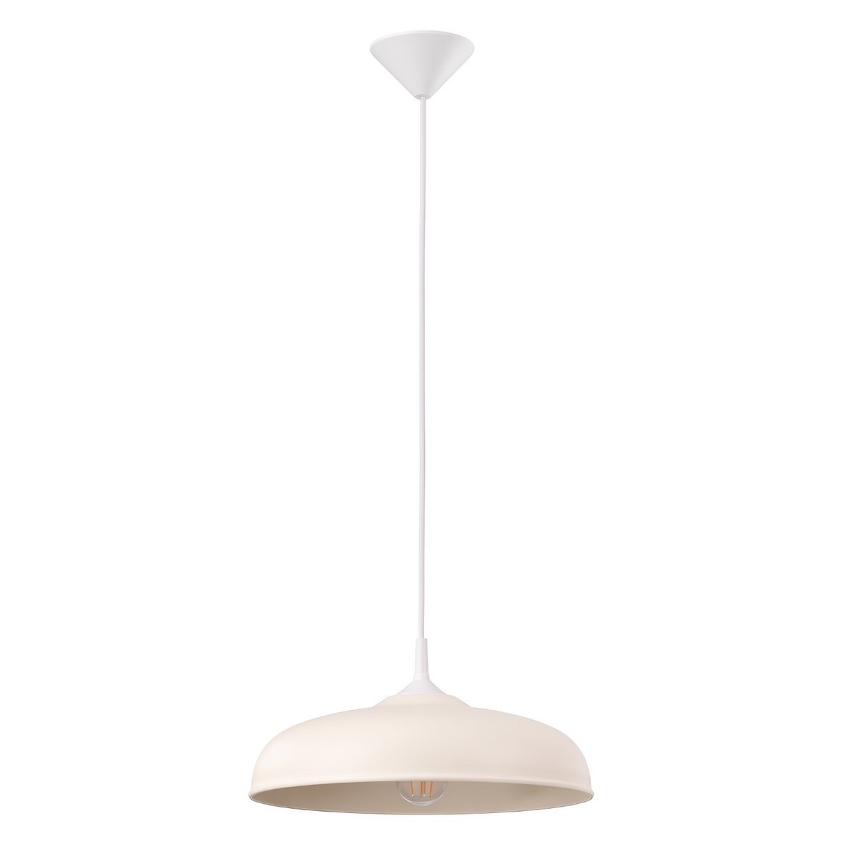 Suspension Acier Beige E27 1 Gina beige, EDEN