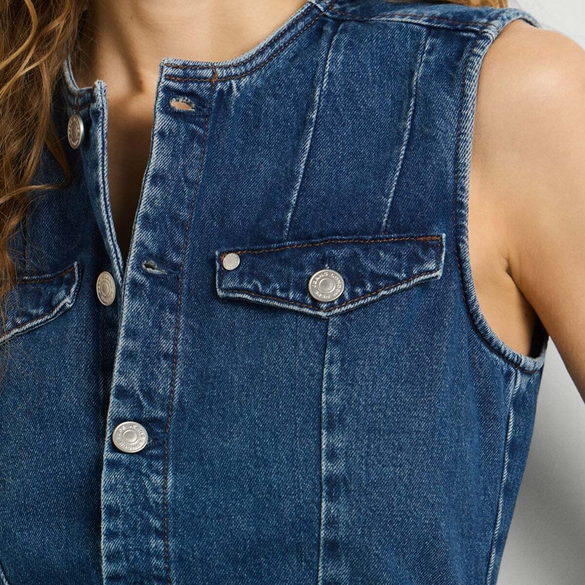 Robe Courte Coupe Slim En Denim 12 oz bleu rigide denim, PEPE JEANS